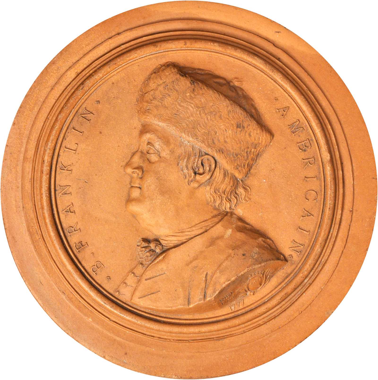 Benjamin Franklin Terracotta Medallion: A piece of art & history